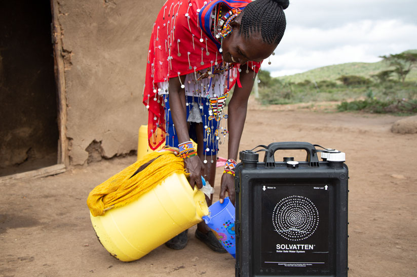 Solvatten, rent och varmt vatten, Uganda – Gold Standard
