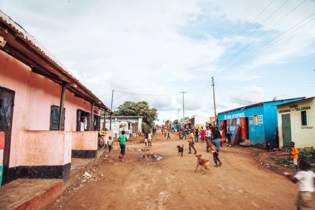 A neighbourhood in Zambia