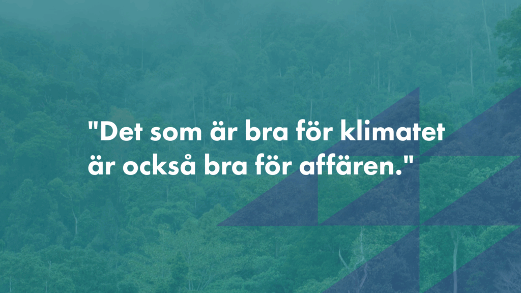 Ett citat mot en blå bakgrund