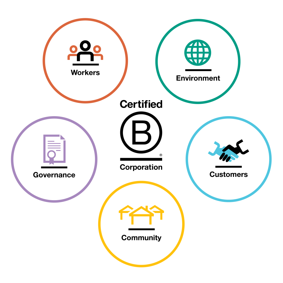 B-corp impact areas
