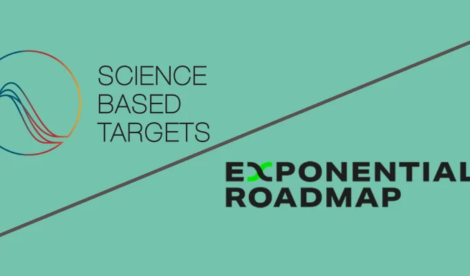 Science Based Targets och Exponential Roadmap logo