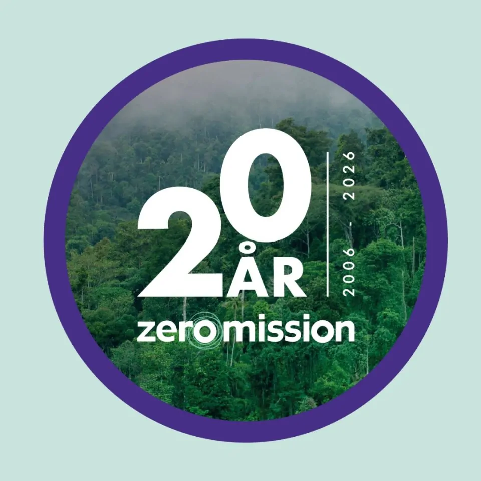ZeroMission 20 år logga